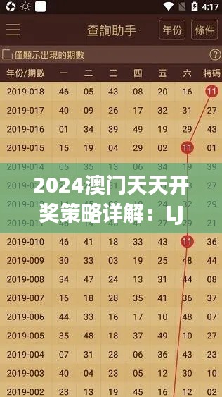2024澳门天天开奖策略详解:LJH664.32精编版解读