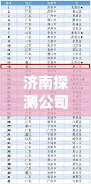 济南探测公司排名揭秘，专业权威的探测公司榜单出炉！