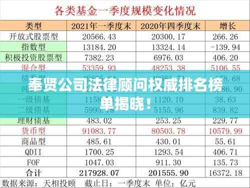 奉贤公司法律顾问权威排名榜单揭晓!